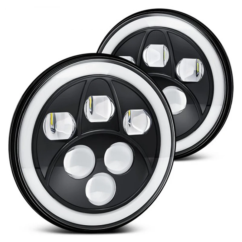 2PCS 7inch 60W Car Led Headlight For Automobiles Motorcycles 7