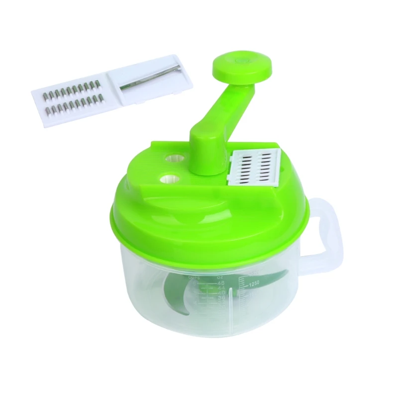 

Multi-Function Manual Food Processor Household Vegetable Chopper Shredder Meat Grinder