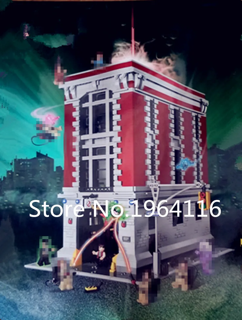 

New 83001 Architecture series the Firehouse Headquarters house Model building blocks Compatible 75827 classic Toys for children