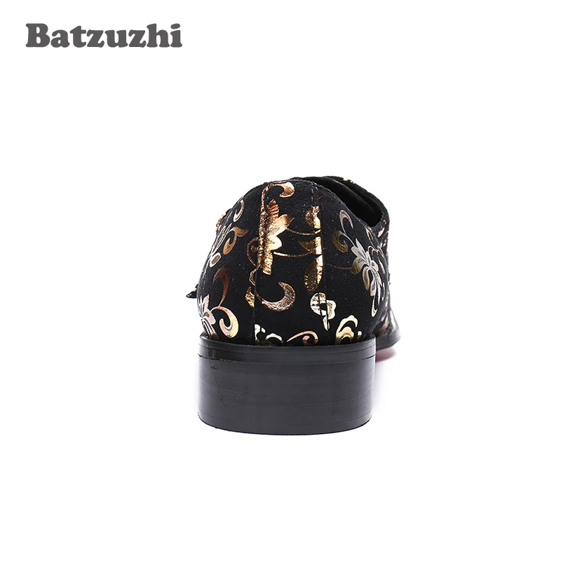 Bout Zapatos Cuir Pointu Hombre Noir Robe Or Chaussures De Formelle Italie Fer Batzuzhi Hommes Style En Habillées Boucle xZqHYwTO4
