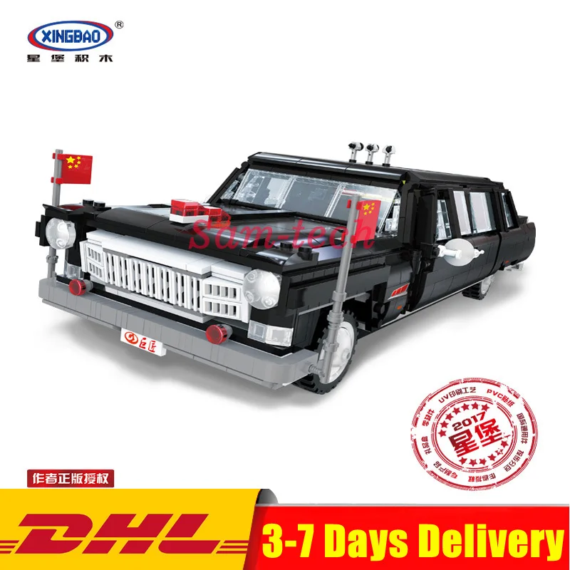 

XingBao 03003 Block 2327Pcs Genuine Creative MOC Technic Series The HongQi Master Car Set Building Blocks Bricks DIY Toys Model
