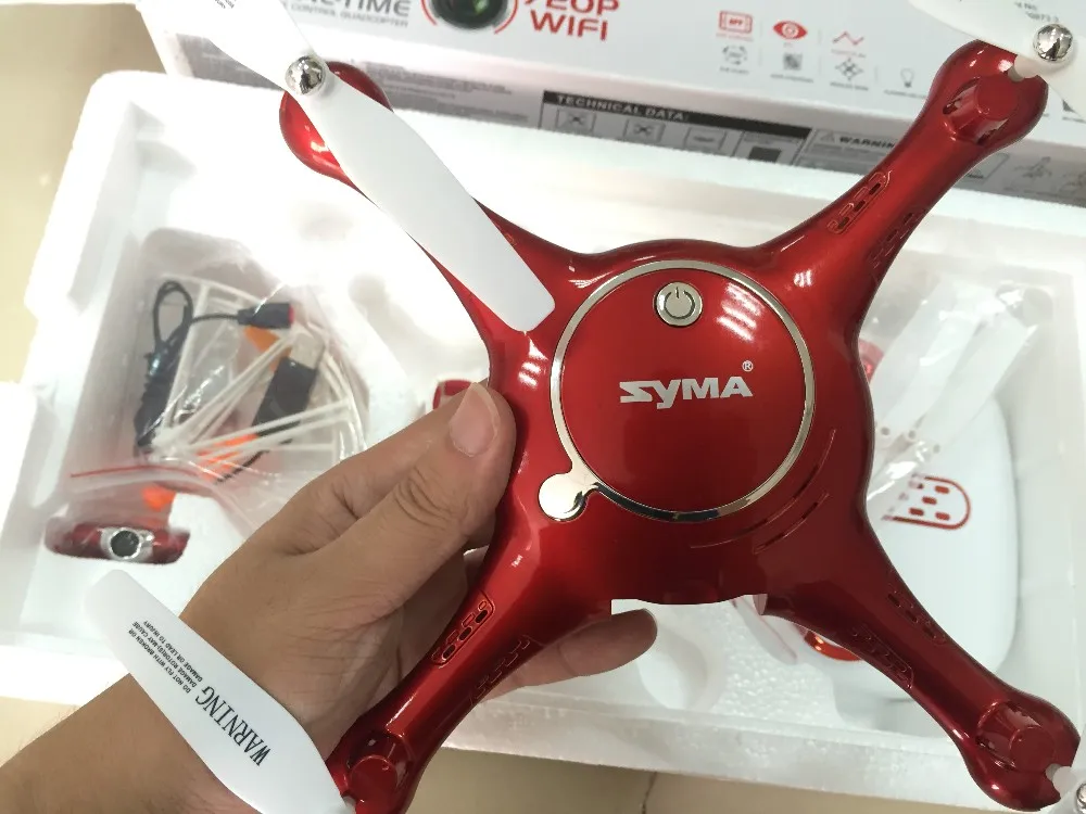 Новейшая модель; SYMA X5UW& X5UC Дрон 720P WI-FI с видом от первого лица 2MP HD Камера вертолет высота удерживайте один ключ Land 2,4G 4CH 6 оси Квадрокоптер с дистанционным управлением