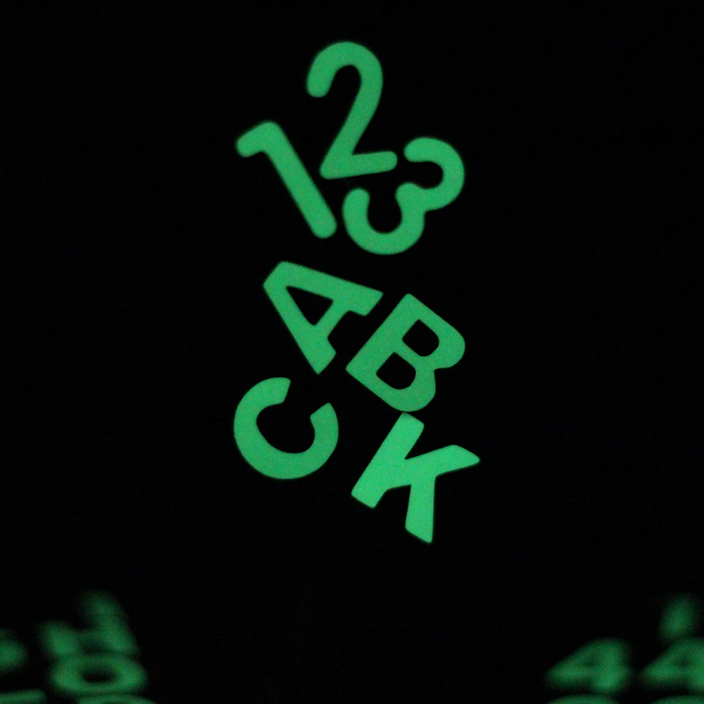 1 sheet Glow in the Dark Numbers Stickers Luminous Letters Stickers Personalized Name Stickers for Scrapbooking Diary Decoration