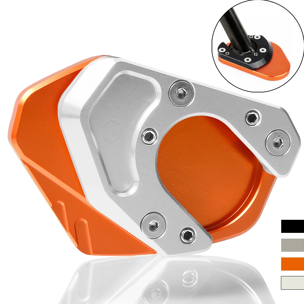 Motorcycle Aluminum Foot Side Stand Enlarger extension kickstand plate