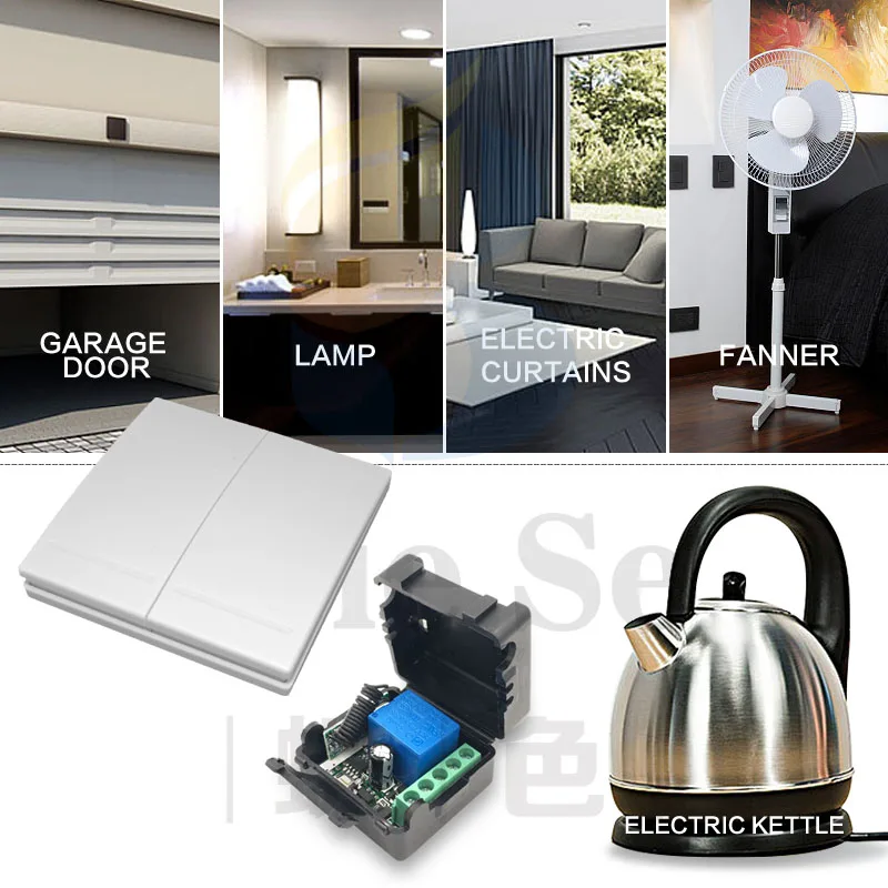 Wall Panel Switch 433 MHz rf Remote Control DC 12V 10A 1CH Relay Receiver 3 button For Bedroom Ceiling Light Lamp Bulb Wall Panel Switch 433 MHz rf Remote Control DC 12V 10A 1CH Relay Receiver 3 button For Bedroom Ceiling Light Lamp Bulb