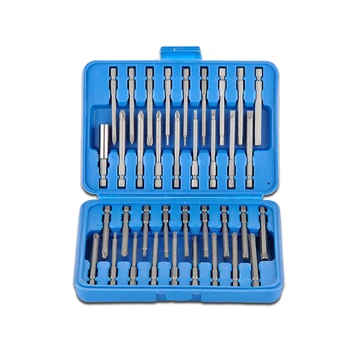 

36pcs Extra 75mm Long Bit Set 1/4 Inch Quick Release Hex Shank Slotted Pozidriv Phillips Hex Torx Electric Screwdriver Bits Kit