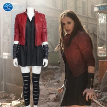 MANLUYUNXIAO Women’s Costume The Avengers Age of Ultron Scarlet Witch Costume Halloween Carnival Cosplay Costume For Women