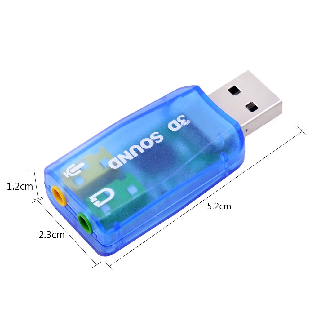 MJTEK мини внешняя 3D USB звуковая карта 5,1 канальный адаптер звуковой карты 3,5 мм динамик микрофон наушники интерфейс для ПК компьютер