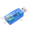 MJTEK Mini External 3D USB Sound Card 5.1 Channel Audio Card Adapter 3.5mm Speaker Microphone Earphone Interface for PC Computer ► Photo 2/6