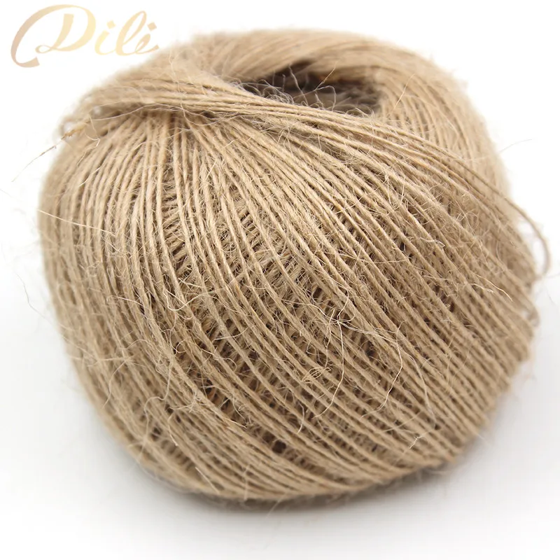 1mm Natural Hemp Rope 100 Meters Hemp Jute Rope Natural Jute Twine Cord DIY Decorative Handmade