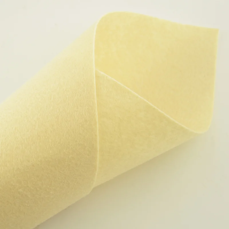 Cream coloured 100% Polyester Clothes for Doll's DIY Interior Decoration Christmas Crafts Bags Suitcase Nonwoven Felt Fabric|polyester and spandex