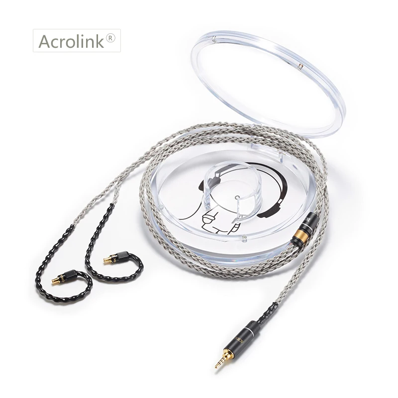 Acrolink 2,5/3,5/4,4 мм/i phone серебро наушники с покрытием Обновите проводные наушники кабель LS50 LS70 LS200 LS300 E40 E50 A2DC кабель