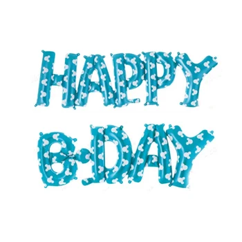 

HAPPY BDAY connection Letter foil balloons birthday party decorations kids party decoration balloons air Balloons baby shower