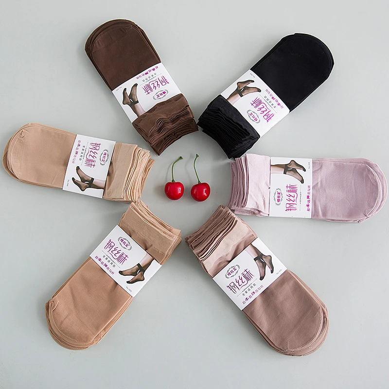10 пар/лот Горячая распродажа! Высококачественные женские бархатные носки, женские носки, летние тонкие шелковые прозрачные носки, женские носки