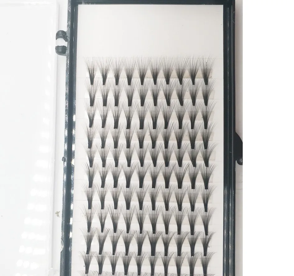 Новая высокая емкость 20DRussian объемное наращивание ресниц короткие Стволовые предварительно сделанные вентиляторы ресниц Горячая индивидуальный ресниц расширения