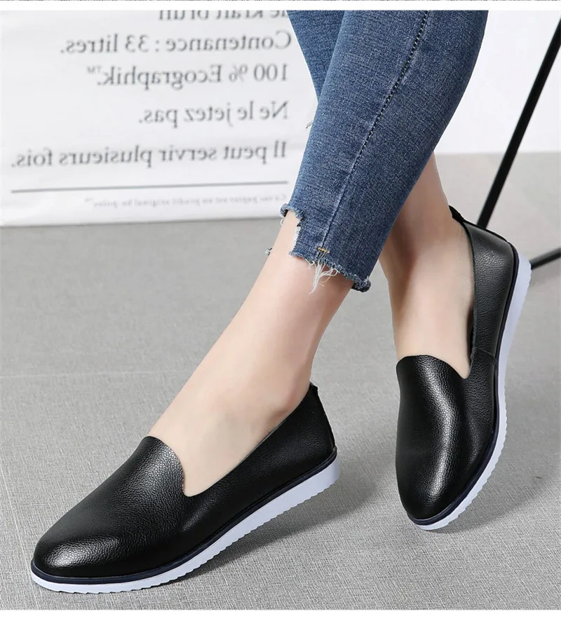 Women's Ballet Genuine Leather Flats Shoes