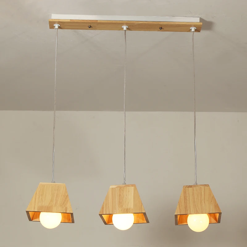 

JAXLONG Modern Wood LED Pendant Lights Restaurant Dining Room Bedroom Hanglamp Living Room Reading Study Industriele Decor Art