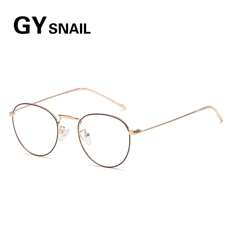 

GY SNAIL Computer Round Glasses Women Anti Blue Ray Eyeglasses Anti Blue Light Reading Glass men UV400 Blocking Gaming Glasses