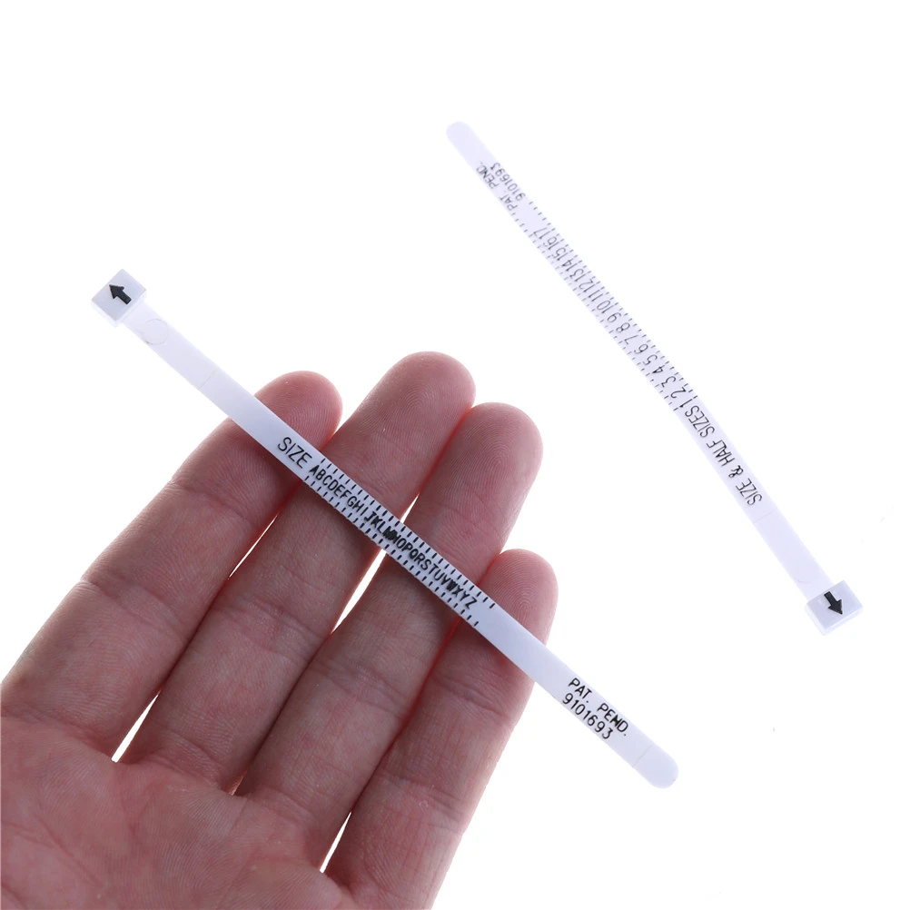 New Uk Us Ring Sizer Scale Gauge Finger Stick Mandrel Measurement Jewelry Tools Check Size Tape Measures Aliexpress