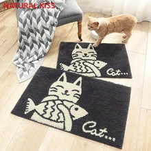 Мультяшный стиль, полиэстер, коврик для ванной комнаты, дверь для спальни, коврик для ванной комнаты, нескользящий водопоглощающий медленный отскок, коврик для ванной комнаты