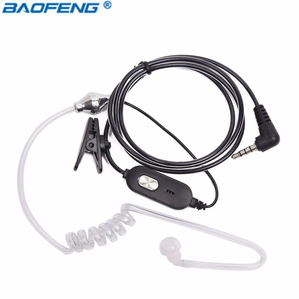 Baofeng BF T1 Акустическая трубка PTT Mic наушник гарнитура для T8 UV 3R + мини радио BFT1 Walkie