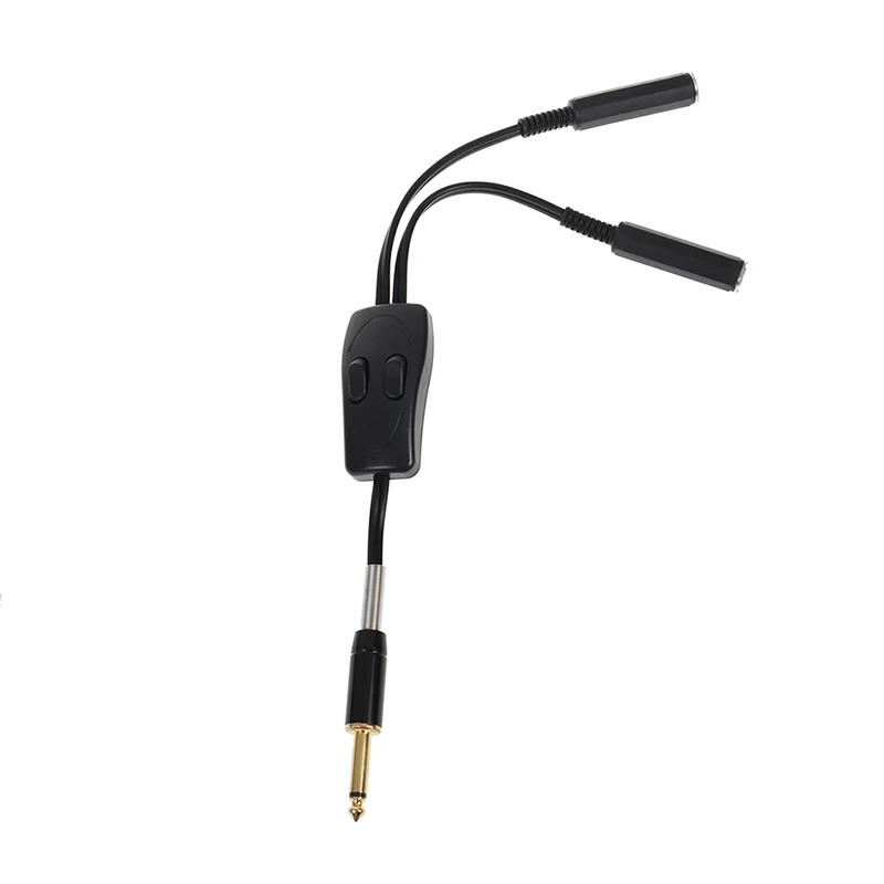 

2 In 1 Double Control Switch Dual Tattoo Clip Cord Conversion Cable Connection Tattoo Foot Switch Adapter
