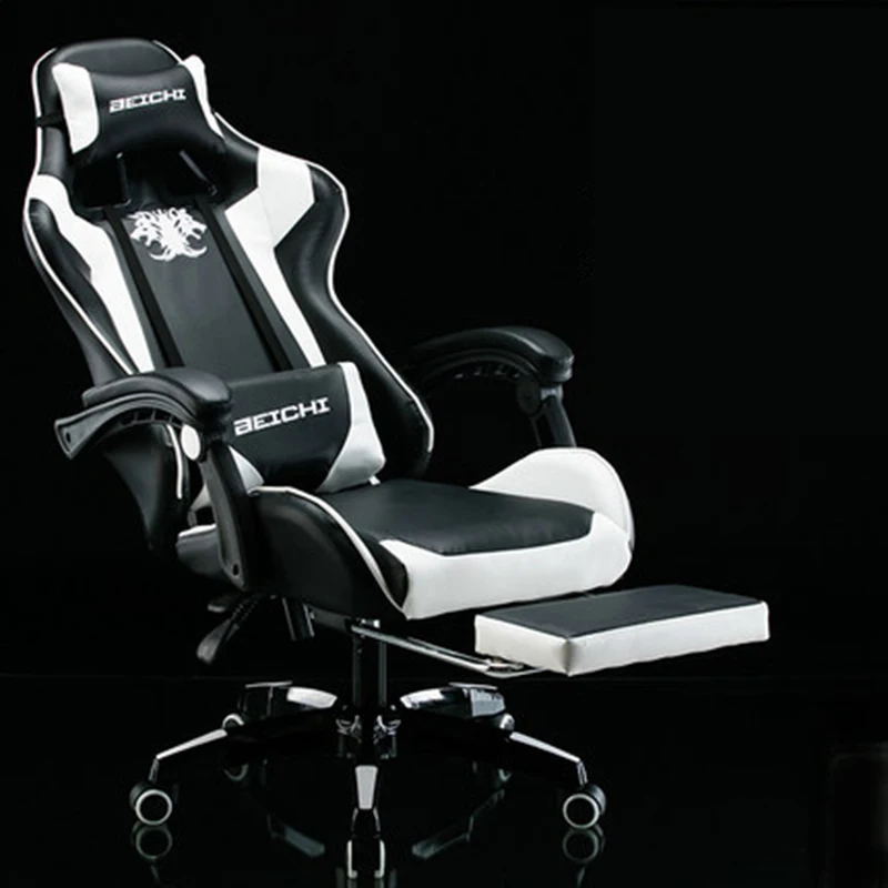 Игровое кресло из синтетической кожи для гонок, Интернет-кафе, WCG компьютерное кресло, удобный лежащий домашний стул