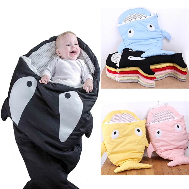 2017 cute cartoon shark baby sleep bag infant starfish sleeping bag