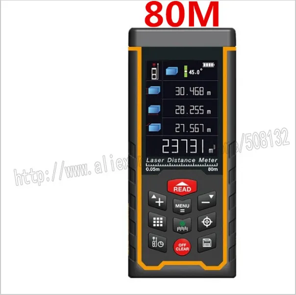 USB Rechargeabel цвет 50 м 70 80 100 120 лазерный дальномер ленточный для дальномера с лентой