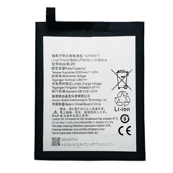 

2019 Original BL265 for Lenovo XT1662 Battery For MOTO M XT1662 XT1663 battery 3000mAh Batterie