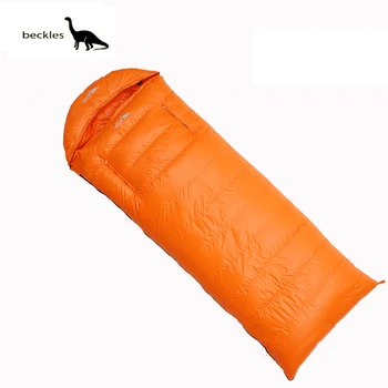 

beckles camping sleeping bag winter ultralight duck down outdoor hiking sleeping bags nylon taffeta soft comfortable 800g 1000g