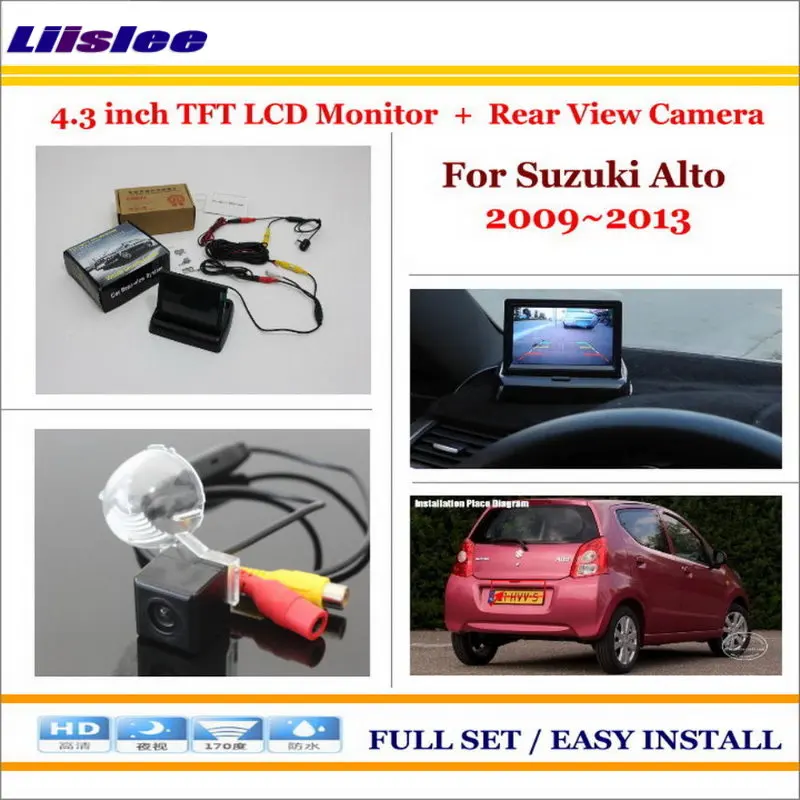 

For Suzuki Alto 2009~2013 - In Car 4.3" Color LCD Monitor + Car Rear Back Up Camera = 2 in 1 Park Parking System