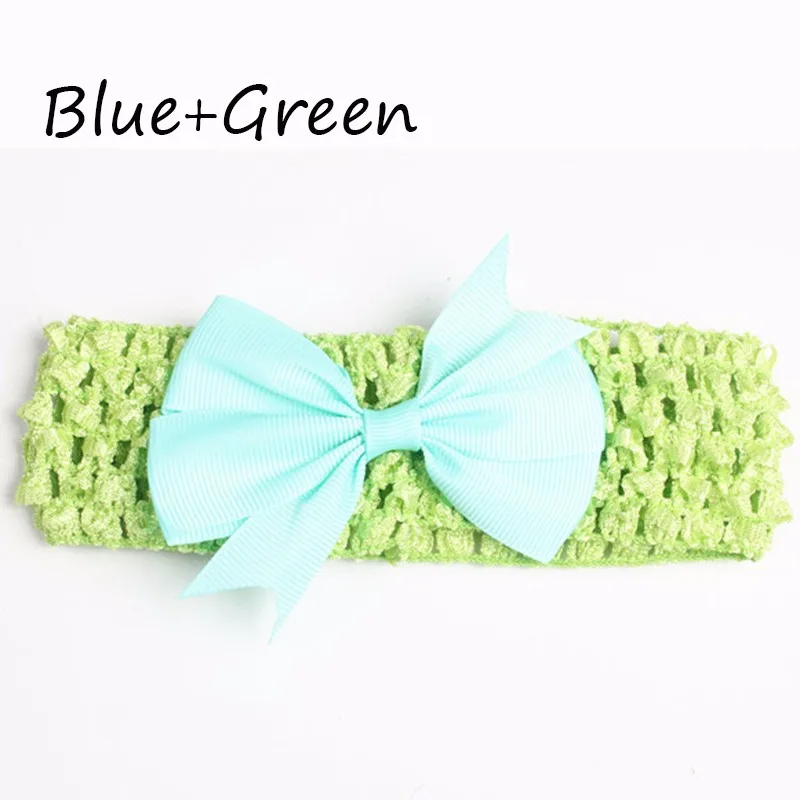 Wide Bow Headbands Photo Hair Rope Elastic Girl Headwear Knitted Toddler Hairband Hair Band Hollow Hair Accesories Free Shipping (9)