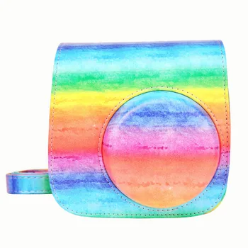 

Fuji Fujifilm Instax Mini 9 Mini 8 Camera Case Bag PU Leather Instant Camera Accessories Shoulder Bag Protector Cover With Strap