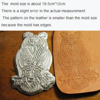 

Owl pattern Hand-work unique design leather working tools carving punches stamp craft leather with leather carving tools