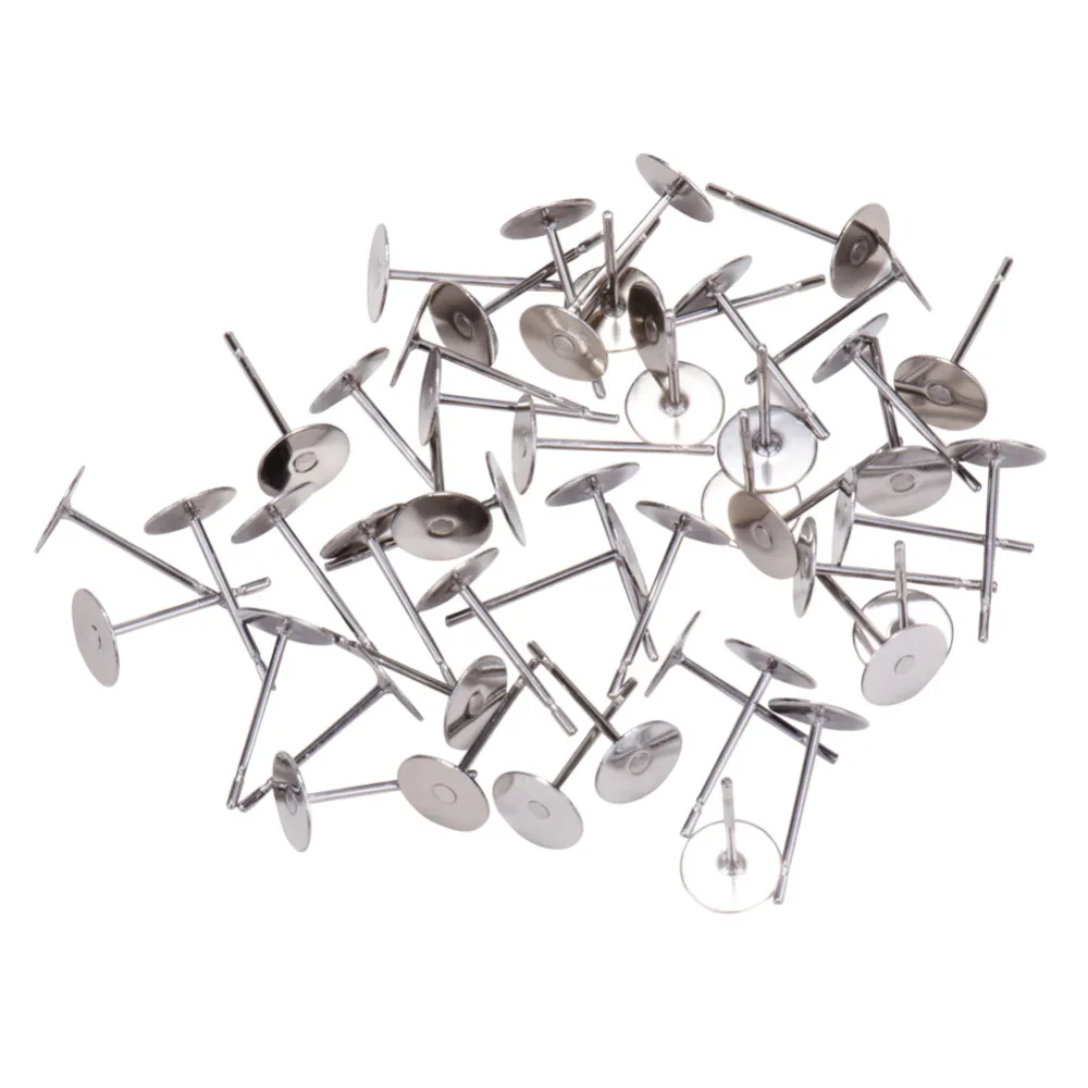 

Jewelry Findings 304 Stainless Steel Ear Stud Components 12x6mm Pin: 0.7mm