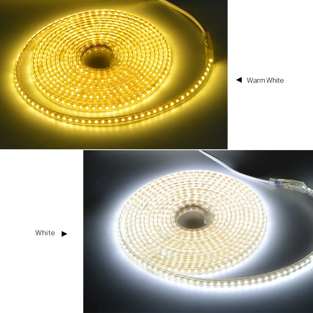 Диммируемый супер яркий светодиодный светильник 2835 120 светодиодный s/m AC220V наружный водонепроницаемый светодиодный ленточный декоративный светильник с блоком питания ЕС