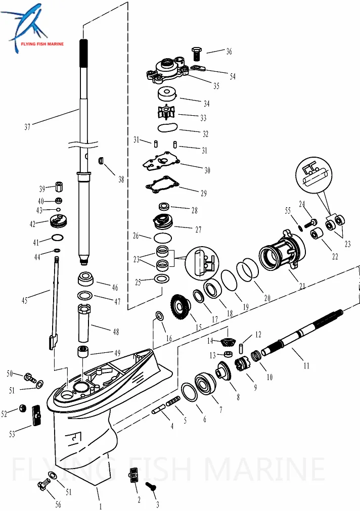 T40-04000005 шестерни Шестерни для Parsun HDX подвесной Engine 2-ход T40 моторная лодка