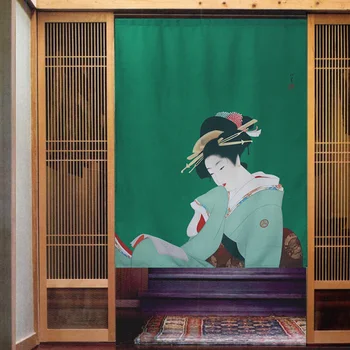 

Japanese Style Creative Partition Curtain Cloth Door Hanging Curtain Japanese Beauty Door Curtain