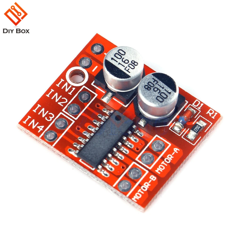 

L298N L9110 L298 1.5A 2.5A 2 Way DC Motor Driver Drive Board Module PWM Speed Dual H-Bridge Stepper Low on-resistance MOS Switch