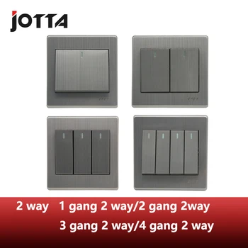 

Luxury Wall Switch Panel, Light Switch ,gang switch 2 Way Push Button Rocker Switch 16A,110~250V, 220V