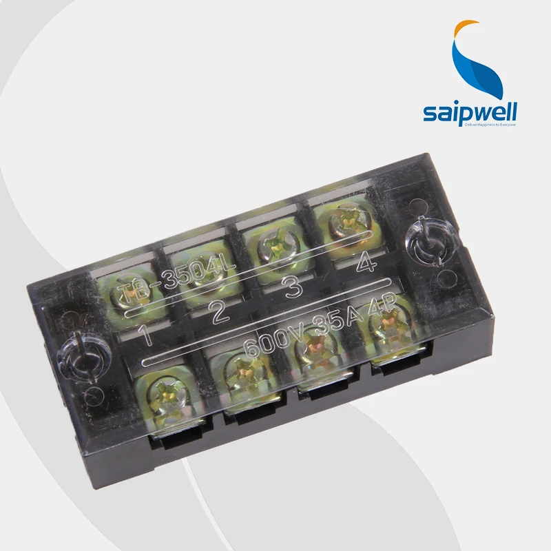 

CE Approved 4Pin Screw Terminal Block Connector (35A 600V)