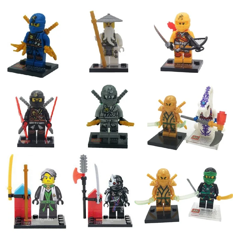 Одиночная продажа 2018 новый фильм NinjagoINGlys Kai Jay Zane Cole блоки подарок детские игрушки