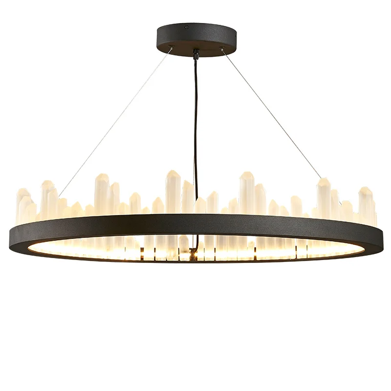 

Simple Crystal LED Pendant Lights Modern Circle Dia.40cm 60cm 80cm For Bedroom lamparas Home Decoration Lamp hanglamp luminaire