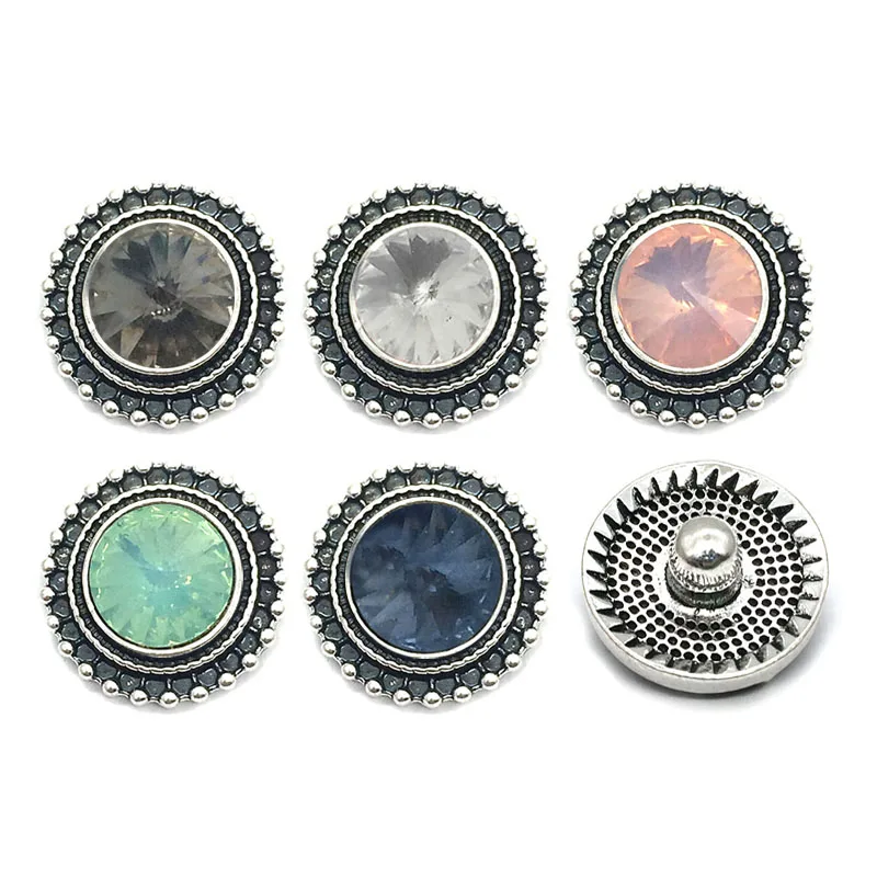 

Wholesale metal Rhinestone 18mm Snap Button W151 heart Alloy Diy Jewelry fit 18mm Snap button Necklaces/Bracelets for women
