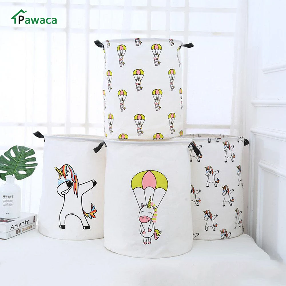 

Unicorn Foldable Laundry Storage Basket Home Large Basket For Toy Washing Basket Dirty Clothes Sundries Unicorn Storage Baskets