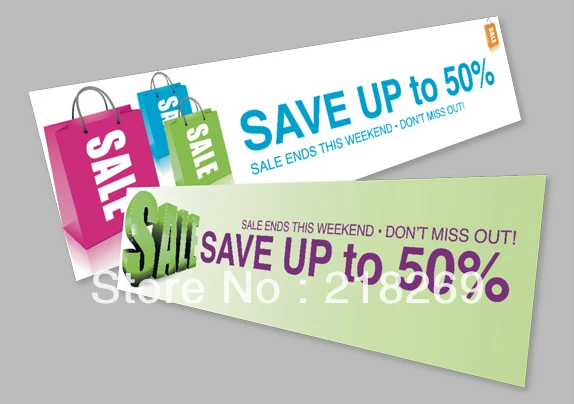 

Customized Printing Economy Outdoor Banners, Promotion Banners