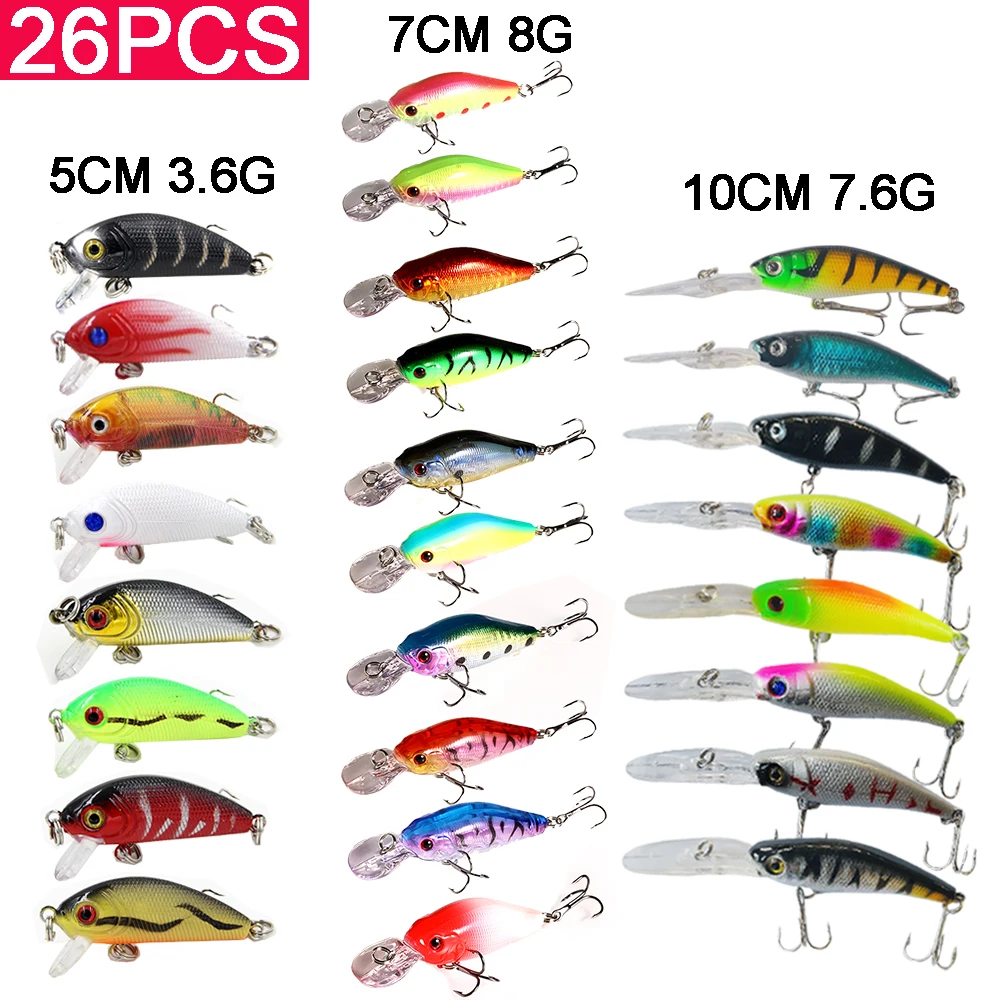 

TUYA Crankbaits Wobblers Minnow Fishing Lure Bionic Fish Artificial Hard Bait Trolling Lure Cranks bait Pike Bass Carp