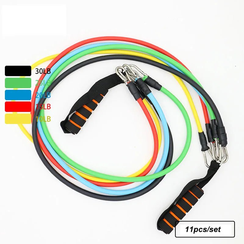 11 шт./компл. латексные ленты для тренировок йоги растяжки|resistance bands|band elasticyoga elastic