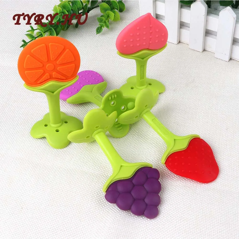 TYRY.HU 10PC Fruit Teether Food Grade Silicone Material for DIY Baby